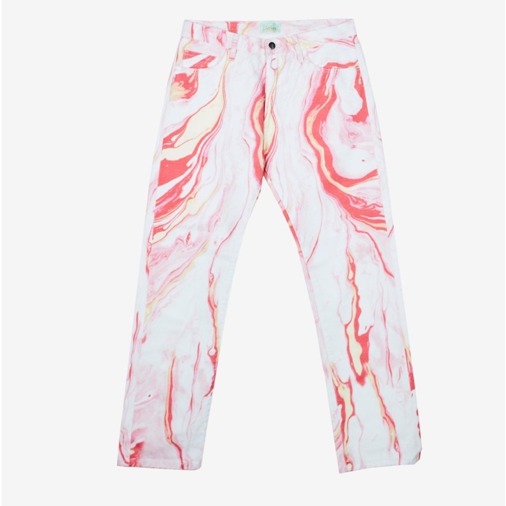 Aries marble lilly jeans pink NWT 100% cotton Italy pants NWT
